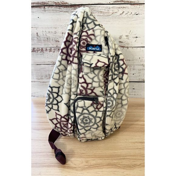 Kavu Handbags - KAVU Patty Pack Mini Backpack-Doily Wonder Crossbody Fleece New